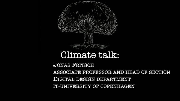 Jonas Fritsch on the climate emergency as an existential crisis